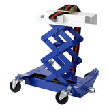 Garvee Low Profile Transmission Jack, 450 Lbs, 7-23 Inch, Heavy Duty High Lift Car Lift Jack with Safety Straps, 4 Wheels, Auto Repair Lifting Jack for Home Garage, Blue - Blue
