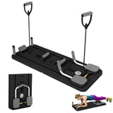 Garvee Folding Pilates Reformer Lightweight Foldable Home Pilates Board Small Size Cute Color - Black