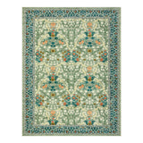 Garvee 4x6 Washable Area Rug Floral Non Slip Ultra Soft Stain Resistant Carpet Sage Green for Living Room Kitchen Bedroom Laundry Room - B.Green