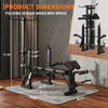 Garvee Adjustable Olympic Weight Bench Set with Rack for Strength Training, 7 In 1 Multi-Function Workout Bench, 900LBS Capacity, Black
