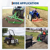Garvee 3 Point Hitch Receiver Category 1 Tractor 2 in Receiver 3 Ball & Hook Heavy Duty Trailer Hitch Kubota Compatible