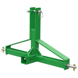 Garvee Heavy Duty 3-Point Hitch Receiver Adapter for Category 1 Tractors – 2" Trailer Hitch with Drawbar – Compatible with Quick Hitch, 3 Ball Sizes (1-7/8", 2", 2-5/16") – 10,000Lb Capacity, Powder Coated – Fits Kubota & Compact Tractors – Color: Green