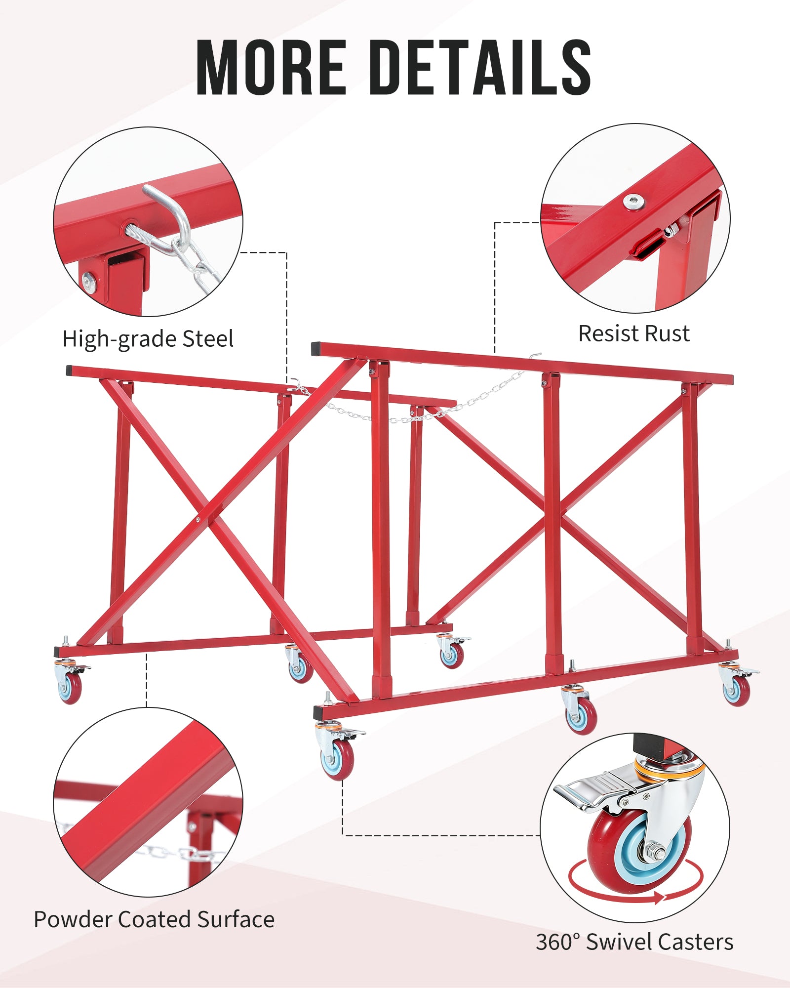 GARVEE Truck Bed Dolly Six Casters