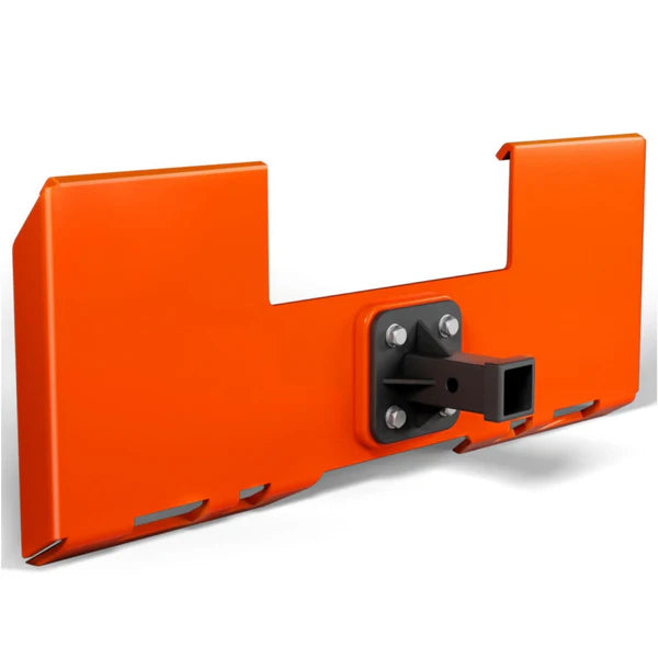 Plaque de fixation Garvee 3/8 po pour mini-chargeur avec récepteur d'attelage de remorque amovible de 2 po, fixation rapide universelle pour tracteurs 45,4 po Acier