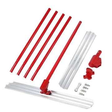 Garvee 48x8 Inch Bull Float Magnesium Concrete Float, Aluminum Alloy Concrete Float Tool, with 4 Handles and Bull Float Bracket, Finishing Bull Float Bull Concrete Kit for Concrete Finishing