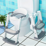 Garvee Potty Training Seat, Height Adjustable Toddler Toilet Seat for Kids Boys Girls, 2 in 1 Potty Training Toilet, Splash Guard Anti-Slip Pad Step Stool