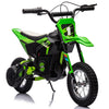 Garvee 24V Kids Electric Dirt Motorcycle for Kids Ages 13+, 250W Electric Off-Road Motorcycle,Up to 13.6MPH, Twist Grip Throttle,Metal Suspension,Air-Filled Tires,Leather Seat - Green