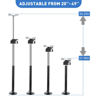 Garvee RV Stabilizer Jacks – Electric Trailer Jack Set (Supports 5000 lbs) with Flat Top Support Blocks, Adjustable 21.06"-34.25", Heavy-Duty Camper Stabilizer (Set of 4)