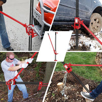 Garvee 3 Ton Farm Jack, 48" Utility Farm Jack, 6600 Lbs Capacity Ratcheting Off Road Utility Jack, Heavy-Duty Farm Jack Foratv, Utv, SUV, Tractor, Truck, Universal Jack