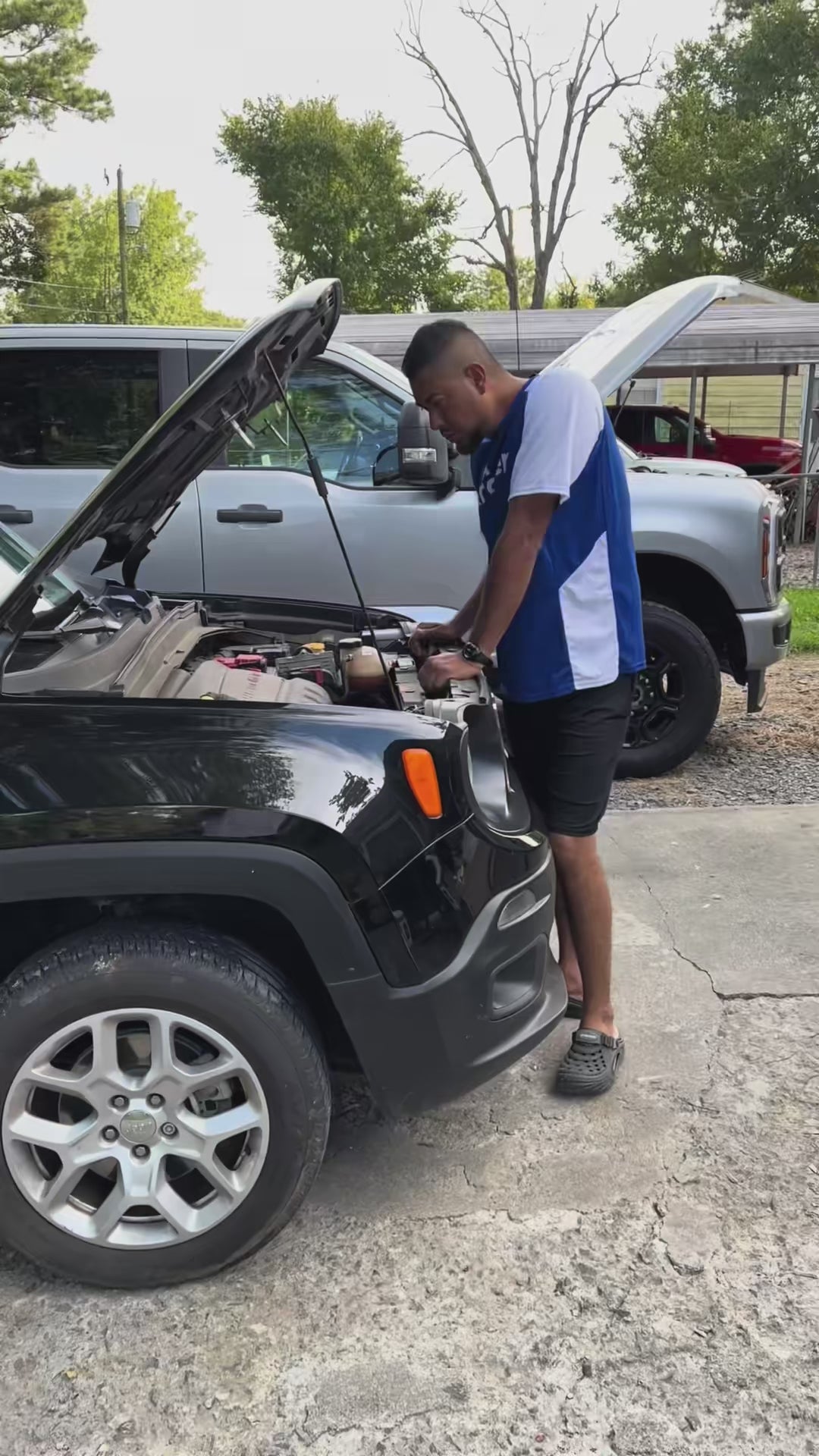 Garvee Heavy-Duty Topside Creeper | 400 LBS Capacity & Adjustable Height (47.7"-65.2"), Padded Deck with 4 Swivel Casters for Auto Repair and Maintenance , Black