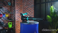 Souffleur de feuilles sans fil haute puissance Garvee 20V sans balais – 650 CFM 200 MPH, souffleur de pelouse électrique léger, 2 vitesses, batterie 4,0 Ah et chargeur rapide, pour patio, cour, jardin – Noir + Bleu lac (PT 3262 C)