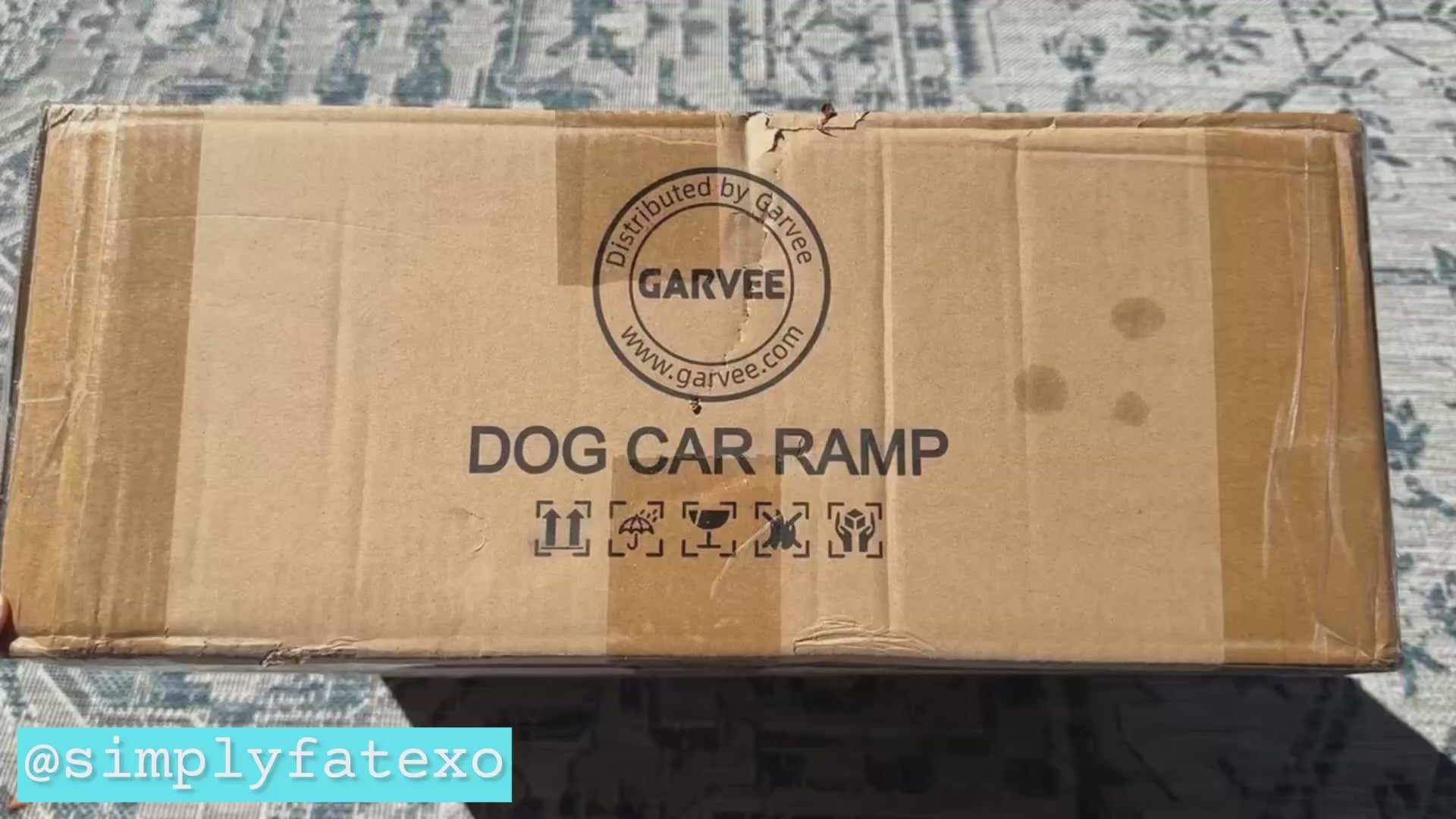 Garvee 63"×20" Portable Aluminum Dog Car Ramp, Folding Pet Ramp for Large Dogs with Non-Slip Surface Portable Dog Car Ramp for SUV Car & Truck, Outdoor Dog Ramp Up to 250 LBS