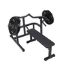 GARVEE Chest Press Machine with Adjustable Flat Bench - Versatile Home Gym Bench Press Rack with Independent Converging Arms and Heavy-Duty Steel Frame