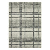 Garvee Washable Modern Geometric Area Rug – Low Pile, Non-Slip, Mark Resistant, Non-Shedding, Collapsible Accent Carpet for Living Room, Bedroom, Home, Office – Brown Green, 8x10ft (244x305cm) - Plaid|Green