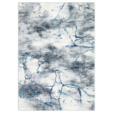 Garvee Ultra Soft Modern Abstract Marble Area Rug – Extra Large, Washable, Non-Slip, Low Pile, Non-Shedding Carpet for Living Room, Bedroom, Office – Blue Tint, 9x12ft (274x366cm), USA - Blue Tint