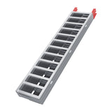 Garvee 1500 lbs Capacity Tri-Fold Aluminum Loading Ramp for ATVs, UTVs, Motorcycles, Snowmobiles – 85" x 54", Non-Slip Rust-Proof Surface, Collapsible Portable with Safety Straps & Ski Guides, Fits Pickup Trucks, Trailers – 85" x 54" | Non-slip black