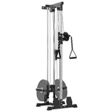 Garvee Wall Mounted Lat Pulldown & Cable Crossover Machine for Home Gym – Dual Pulley System – 20 Adjustable Positions – 400lbs Capacity – Upper Body & Tricep Strength Training Equipment – Full Black