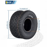 Garvee Heavy Duty Turf Tire Set for Golf Cart & Lawn Mower - 20x10.00-8 4PR Tubeless, All-Terrain, Puncture Resistant, Durable Rubber, Replacement for Utility Vehicle, Without Hub - 20X10.00-8 4Pr