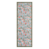 Garvee Washable Floral Runner Rug - Soft Non-Slip Low Pile Carpet - Vintage Modern Tulip Design for Kitchen, Entryway, Laundry, Bedroom, Bathroom - Blue-Gray, 2x6ft (61x183cm), USA - Blue-Gray