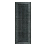 Garvee Soft Washable Runner Rug 2x6ft – Modern Black Geometric, Ultra Thin Low Pile, Non-Slip, Mark Resistant Carpet for Hallway, Kitchen, Entryway – Minimalist, Collapsible – Size: 2x6ft (61x183cm)