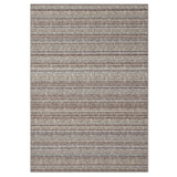 Garvee Ultra Thin Washable Striped Area Rug - Modern Non-Slip Low Pile Collapsible Carpet, Mark Resistant Braided Floor Mat for Living Room, Camel, 9x12ft (274x366cm)