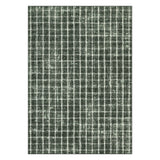 Garvee Modern Checkered Area Rug - Washable, Non-Slip, Low Pile, Ultra-Soft Faux Wool, Mark-Resistant Geometric Carpet for Living Room, Bedroom, Nursery, Kitchen - Green, 4x6ft (122x183cm) - Green