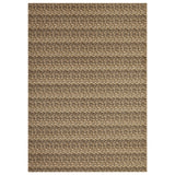 Garvee Large Washable Modern Boho Area Rug - Low Pile, Non-Slip, Soft & mark Resistant Carpet - Braided Print for Living Room, Bedroom, Dining Room - Brown Tone, 10x13ft, USA - Brown Tone