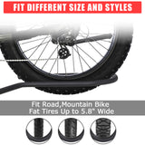 Garvee Collapsible 2-Bike Hitch Rack - Heavy Duty Platform Carrier - Fits Up to 5.5" Fat Tire Electric Bikes - Quick Release Tilting, Anti-Wobble, 180 lbs Capacity - 2-Inch Receiver - For Car, SUV, Truck, RV - Black