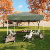 Garvee Portable Outdoor Canopy Tent with Adjustable Height, Waterproof 210D Oxford Fabric, Corrosion-Resistant Frame, Green, 10x10ft, Camping & Events - Green