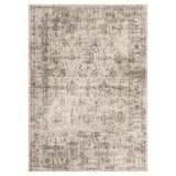 Garvee Vintage Distressed Area Rug – 5x7ft Washable Non-Slip Low Pile Carpet – Soft Lightweight Chenille – Accent Rug for Living Room, Bedroom, Dining Room – Beige, USA - Beige
