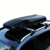 Garvee Hard Shell Rooftop Cargo Carrier 19.4 Cu Ft – Dual-Side Opening, Waterproof ABS Roof Box, Global Fit, Secure Lock & Reinforced Straps, Heavy Duty 220 lbs, Black – 19.4 cu ft, double-sided opening, cars & SUVs, with straps and keys