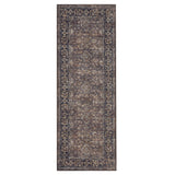 Garvee Vintage Boho Runner Rug – Washable, Non-Slip, Soft Modern Pastel Carpet for Living Room, Bedroom, Dining Room, Nursery, Office, Hallway, Entryway – 2x8ft, Reddish Brown – USA Spec - Dark Green