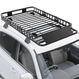Garvee 64" x 39" x6" Rooftop Cargo Carrier Basket, Heavy Duty Steel, Black, Universal Fit for SUV and Truck Roof Racks - Rack