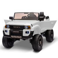 Garvee Toyota Voiture Électrique pour Enfants 24V Sous Licence 2 Places Camion Tout-Terrain avec Télécommande Musique Bluetooth Lumières LED Pelle Fonctionnelle