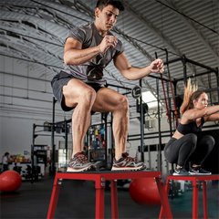 Garvee Metal Plyometric Jump Box Steel Plyometric Platform with Anti-Slip Top for Home Gym Training 12/18/24/30 Inch
